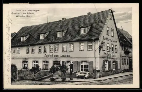 AK Fladungen, Gasthof zum Löwen, Inh. Wilhelm Henz, Aussenansicht