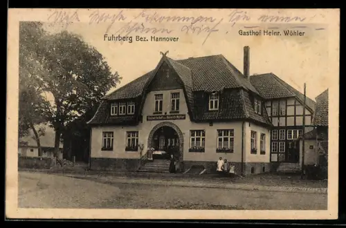 AK Fuhrberg /Hannover, Gasthof, Inh. Heinr. Wöhler, Aussenansicht