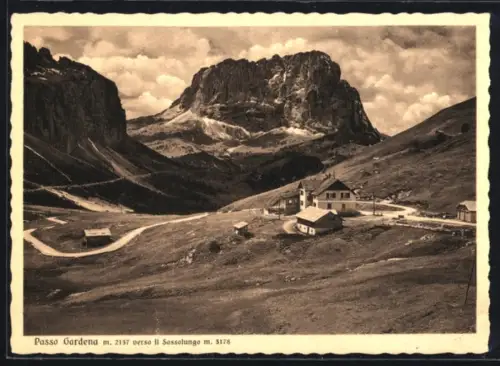 AK Sassolungo /Passo Gardena, Panorama verso il Sassolungo