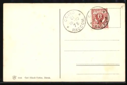 AK Como, Panorama mit Kirche