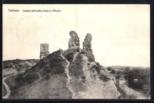 AK Tortona, Ruderi dell`antico forte S. Vittorio