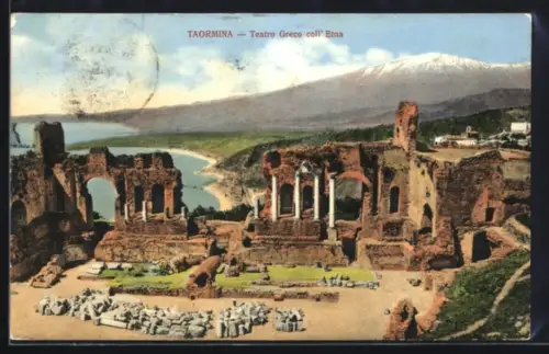 AK Taormina, Teatro Greco coll` Etna