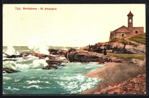 AK Bordighera, St. Ampeglio