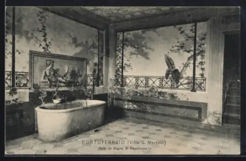 AK Portoferraio, Villa S. Martino, Sala da bagno di Napoleone 1o
