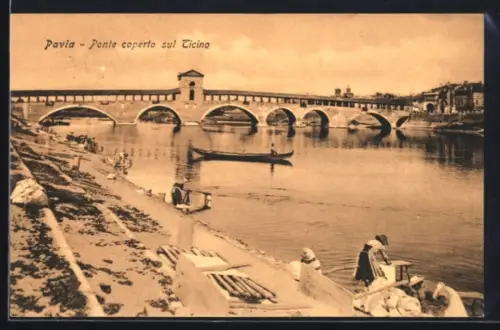 AK Pavia, Ponte coperto sul Ticino