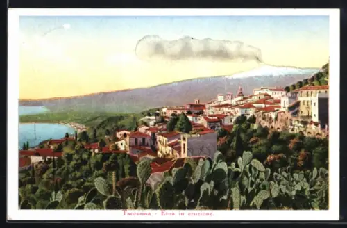 AK Taormina, Panorama mit Ätna