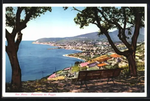 AK San Remo, Panorama da Poggio