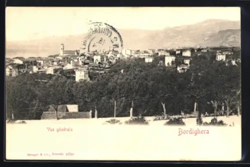 AK Bordighera, Vue Générale