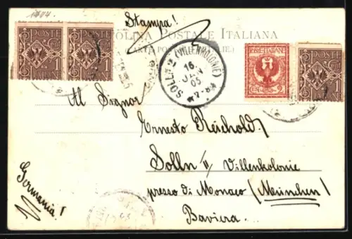 AK Bordighera, Vue Générale