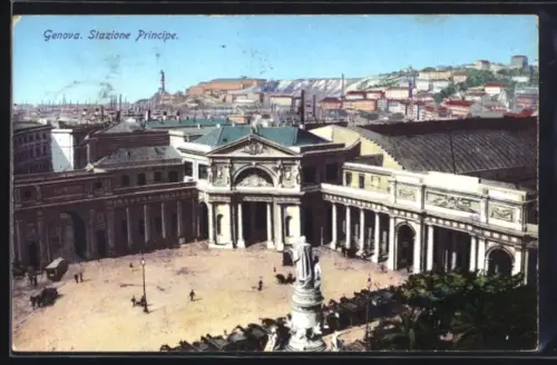 AK Genova, Stazione Principe, Bahnhof