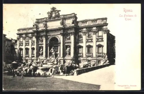 AK Roma, La Fontana di Trevi