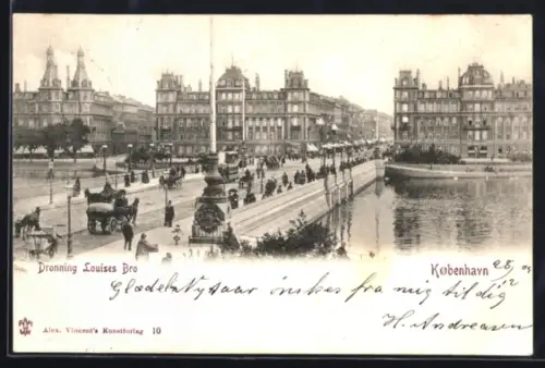 AK Kobenhavn, Donning Louises Bro, Strassenbahn