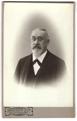 Fotografie Samson & Co, Stuttgart, Königstrasse 60, Porträt eines älteren Herrn