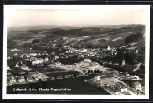 AK Gallspach, Elweka, Fliegeraufnahme