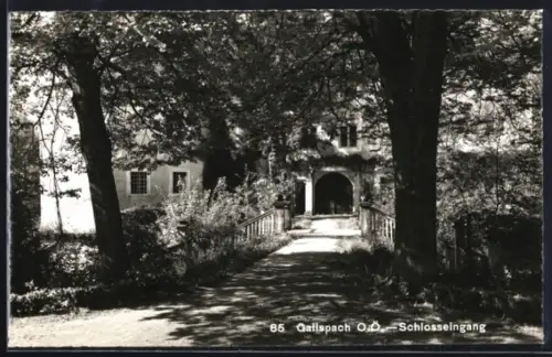 AK Gallspach /O. Ö., Schlosseingang