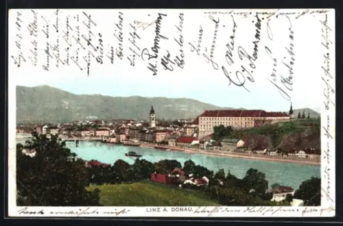 AK Linz a. Donau, Panoramaansicht