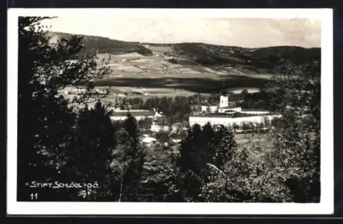 AK Aigen-Schlägl, Blick zum Stift Schlägl