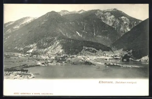 AK Ebensee, Salzkammergut, Panorama