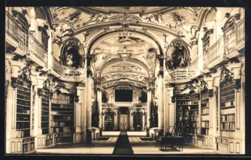 AK Admont, Stift Admont, Bibliothek, Innenansicht