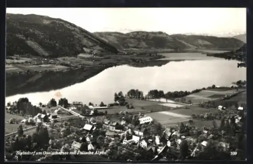 AK Steindorf am Ossiachersee, Teilansicht mit Julische Alpen