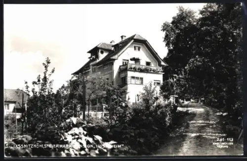 AK Lassnitzhöhe, Pension Luisenheim mit Garten