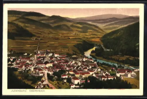 AK Judenburg /Obersteier, Teilansicht mit Strassenpartie