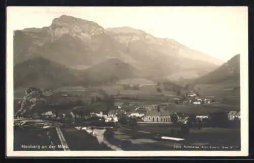 AK Neuberg, Talansicht mit der Ortschaft