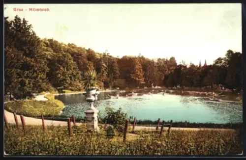 AK Graz, Blick über den Hilmteich