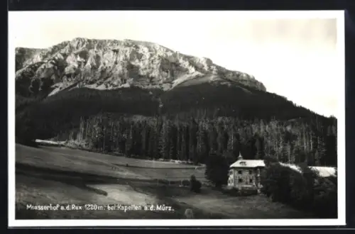 AK Kapellen a. d. Mürz, Moasserhof an der Rax