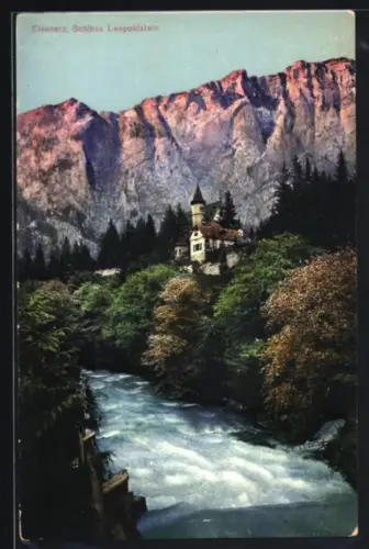 AK Eisenerz, Schloss Leopoldstein vom Fluss aus