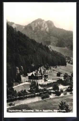 AK Mürzsteg, Blick aufs Jagdschloss