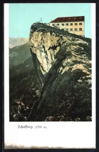 AK Schafberg, Panorama mit Hotel