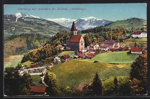 AK Dürnberg bei Hallein, Ortsansicht mit Schlenken