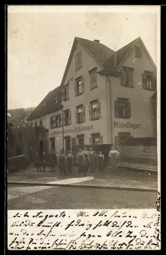 AK Altensteig, Möbelschreinerei M. Kalmbach mit Personal-Versammlung