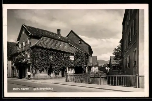 AK Bühl /Baden, Partie am Sonnengässchen