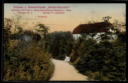 AK Rotenburg i. Hann, Hotel und Restaurant Waldschlösschen, Bes. D. Lüdemann
