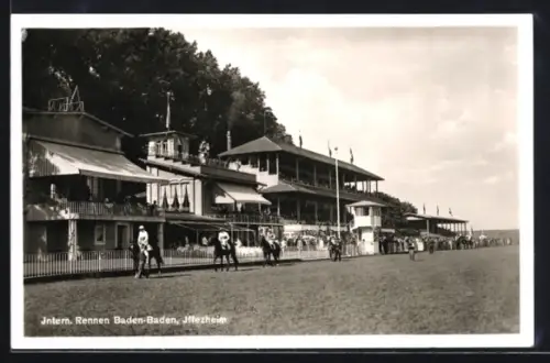 AK Iffezheim, Internationales Pferderennen an der Rennbahn, Tribüne
