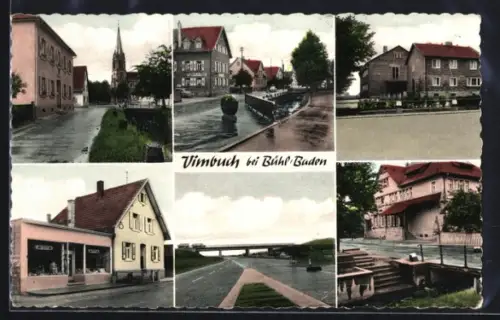 AK Vimbuch bei Bühl, Verschiedene Ortsansichten