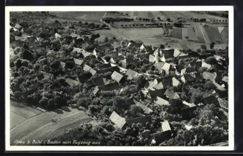 AK Moos b. Bühl, Luftaufnahme