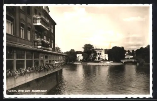 AK Guben, Blick zum Stadttheater