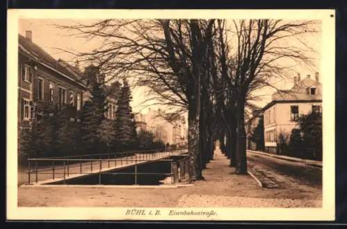 AK Bühl i. B., Eisenbahnstrasse