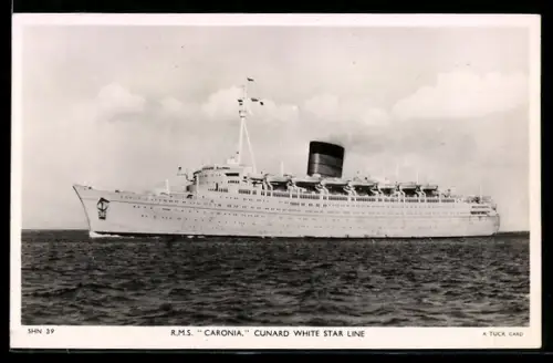 AK Passagierschiff R.M.S. Caronia der Cunard White Star Line