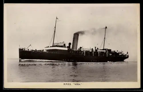 AK Passagierschiff R.M.S.S. Vera hohe Fahrt laufend