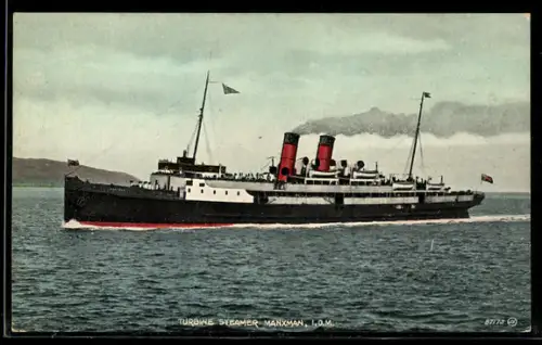 AK Turbine Steamer Manxman, I.O.M., Passagierschiff