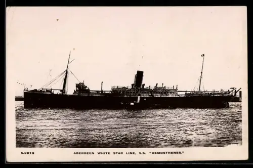 AK Passagierschiff S.S. Demosthenes der Aberdeen White Star Line
