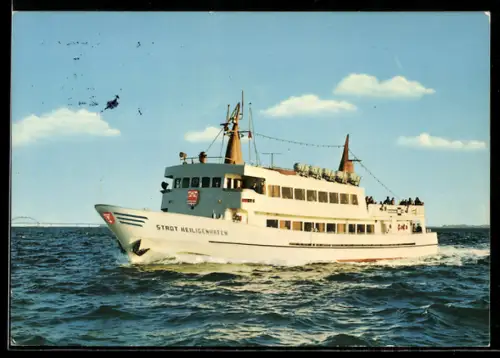AK Passagierschiff Stadt Heiligenhafen in voller Fahrt