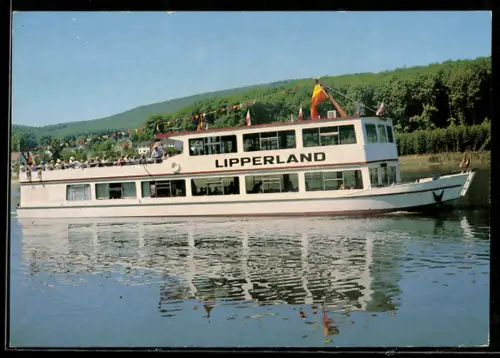 AK Fahrgastschiff MS Lipperland der Personenschiffahrt Emmerstausee, Binnenschiff