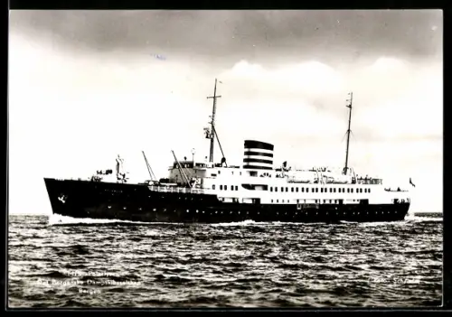 AK Norwegisches Passagierschiff MS Polarlys der Reederei Det Bergenske Dampskibsselskap