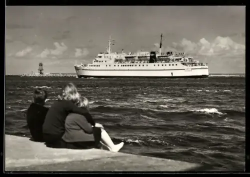 AK Polnisches Fährschiff MF Gryf der Linie Swinoujscie-Ystad