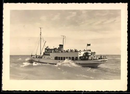 AK Passagierschiff MS Undine in voller Fahrt